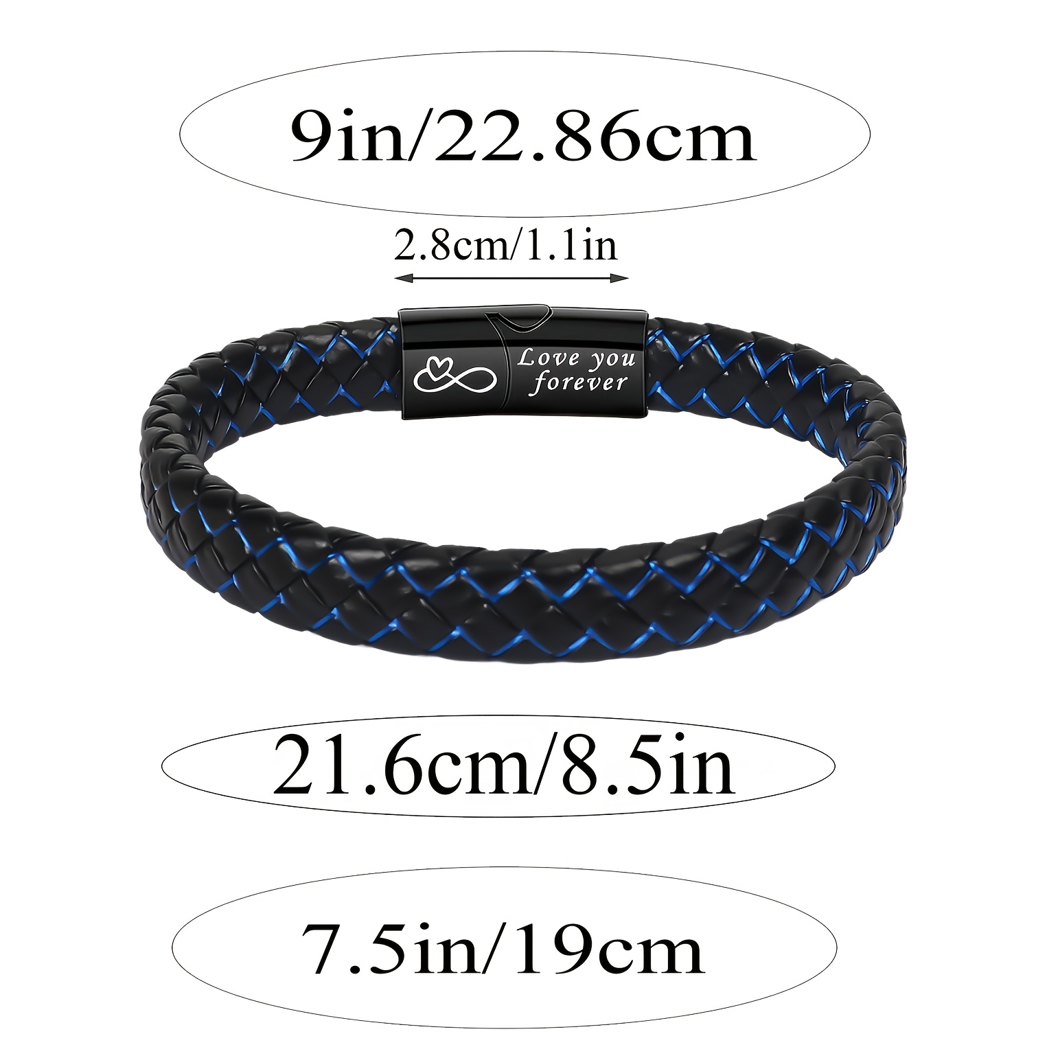 Classic Fashion Love Buckle Bracelet for Men